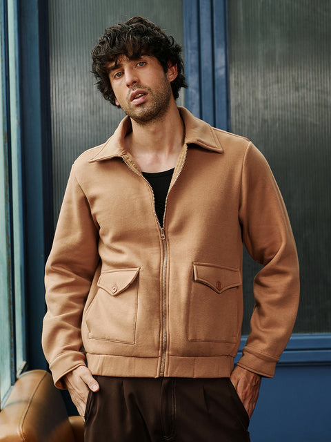 JINX Zip-Front Knit Jacket