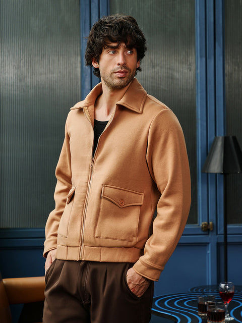 JINX Zip-Front Knit Jacket