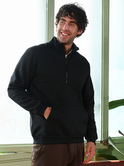 Take Two Men Sweatshirt Panel-Stitch Knit Sweatshirt