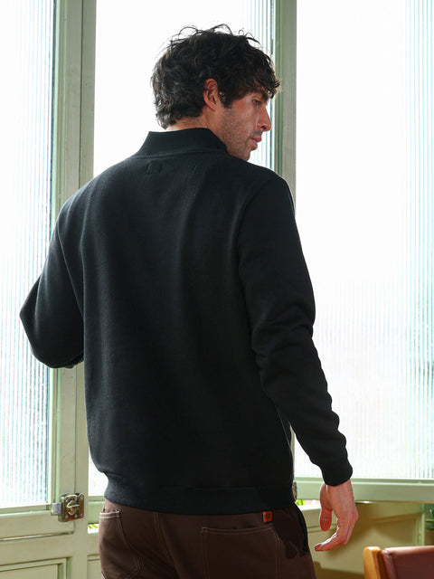 Take Two Men Sweatshirt Panel-Stitch Knit Sweatshirt