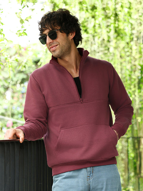 Take Two Men Sweatshirt Panel-Stitch Knit Sweatshirt