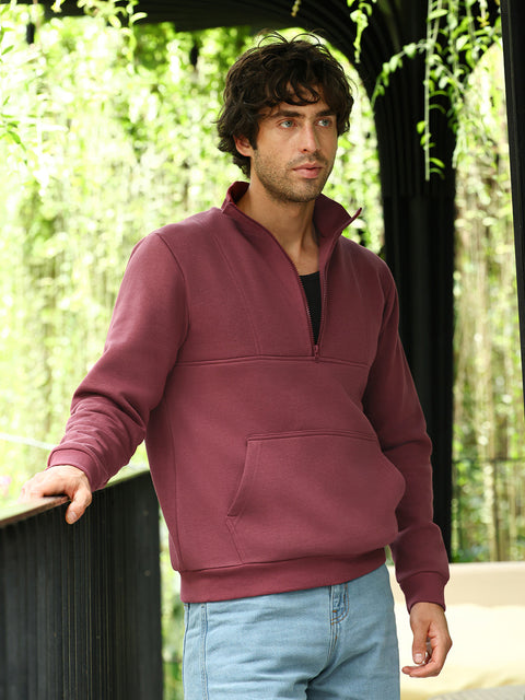 Take Two Men Sweatshirt Panel-Stitch Knit Sweatshirt