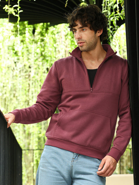 Take Two Men Sweatshirt Panel-Stitch Knit Sweatshirt