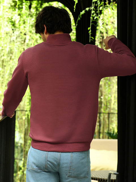 Take Two Men Sweatshirt Panel-Stitch Knit Sweatshirt