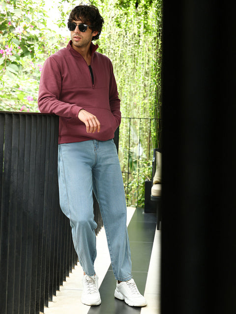 Take Two Men Sweatshirt Panel-Stitch Knit Sweatshirt