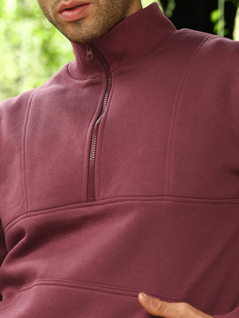 Take Two Men Sweatshirt Panel-Stitch Knit Sweatshirt