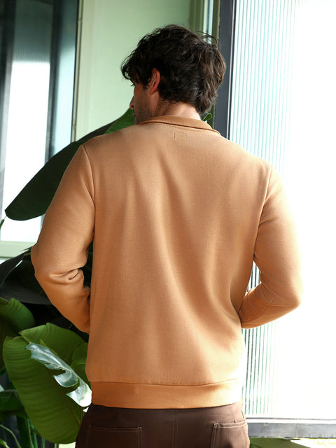 Take Two Men Sweatshirt Panel-Stitch Knit Sweatshirt