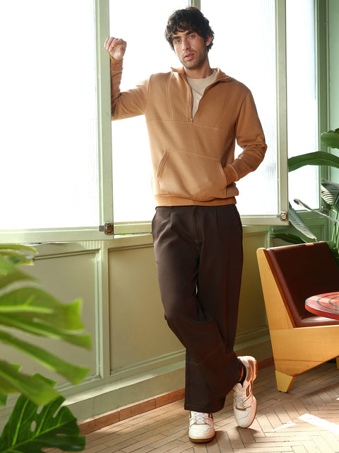 Take Two Men Sweatshirt Panel-Stitch Knit Sweatshirt
