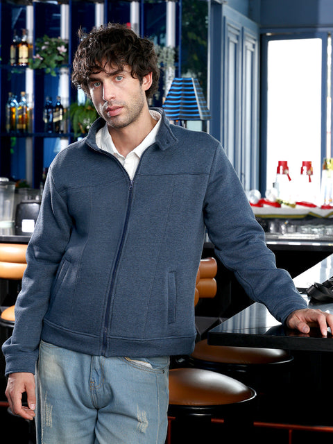 Hooked Panel-Stitch Knit Jacket