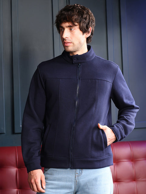 Take Two Men Sweatshirt Panel-Stitch Knit Sweatshirt