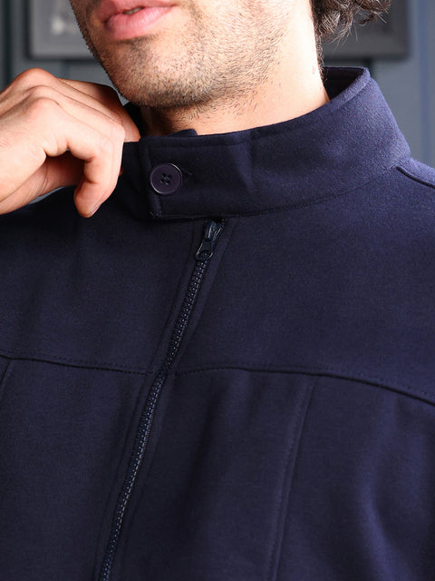 Take Two Men Sweatshirt Panel-Stitch Knit Sweatshirt