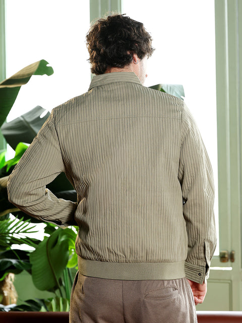 Take 2 Zip-Front Crushed-Tactile Jacket