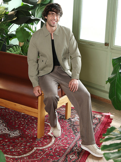 Take 2 Zip-Front Crushed-Tactile Jacket