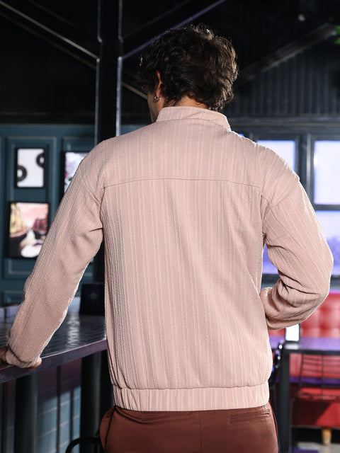 Iconic Everyday Rope-Tactile Bomber Jacket