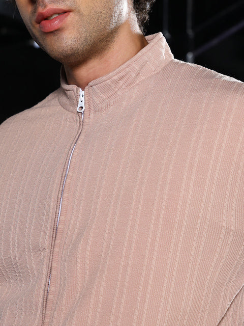 Iconic Everyday Rope-Tactile Bomber Jacket