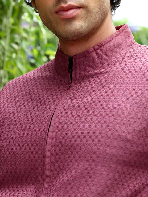 Chaos Gridveil-Jacquard Bomber Jacket