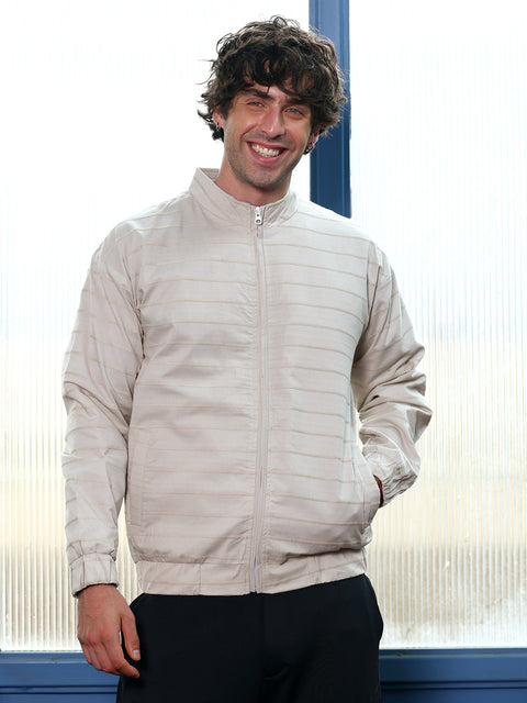 Interim Pinline-Jacquard Bomber Jacket