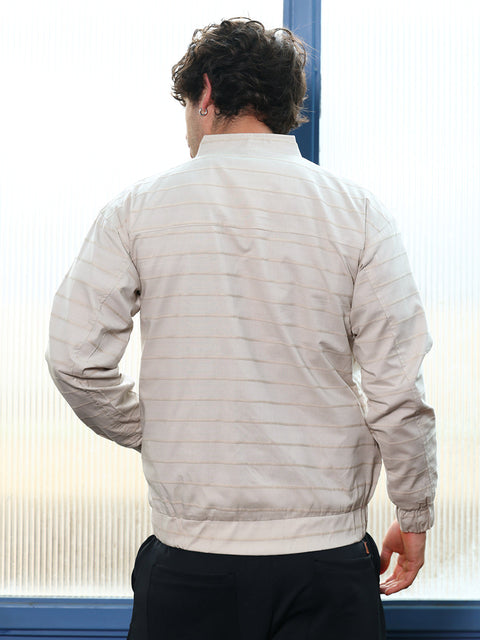 Interim Pinline-Jacquard Bomber Jacket