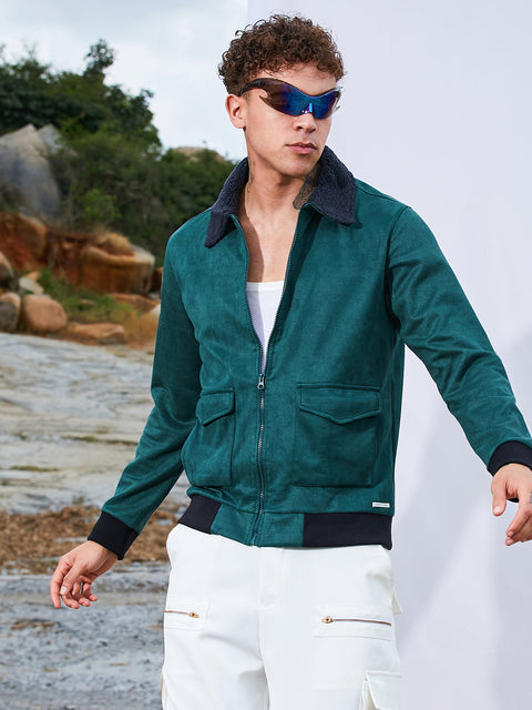 Game Face Zip-Front Jacket With Fleece Collar