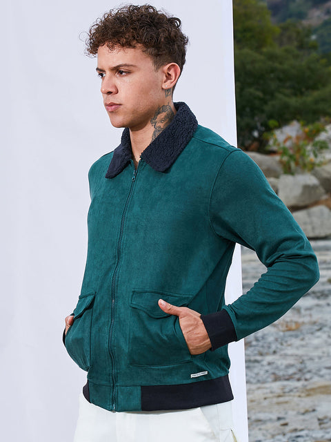 Game Face Zip-Front Jacket With Fleece Collar