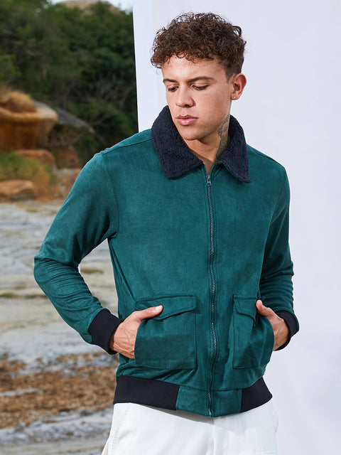 Game Face Zip-Front Jacket With Fleece Collar