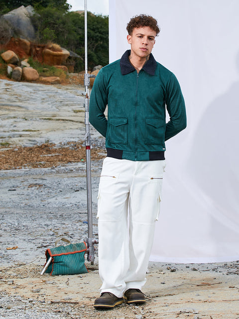 Game Face Zip-Front Jacket With Fleece Collar