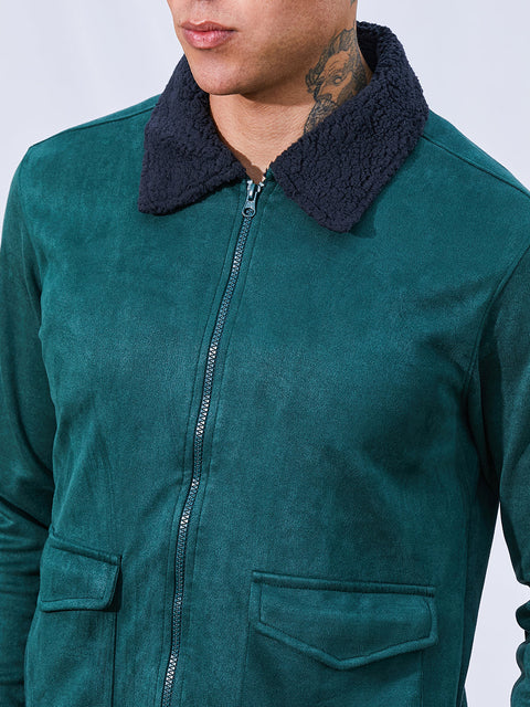 Game Face Zip-Front Jacket With Fleece Collar