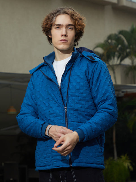 Hookd Tactile Shepard Check Puffer Jacket