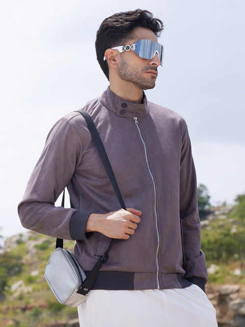 Game Face Zip-Front Jacket With Ribbed Hem