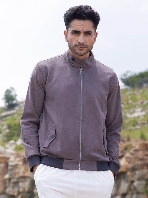 Game Face Zip-Front Jacket With Ribbed Hem