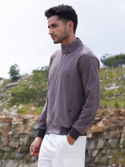 Game Face Zip-Front Jacket With Ribbed Hem