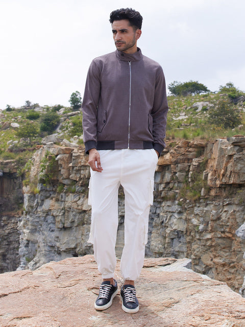 Game Face Zip-Front Jacket With Ribbed Hem