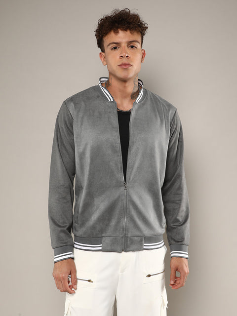 CTRL CLUB Zip-Front Baseball Jacket