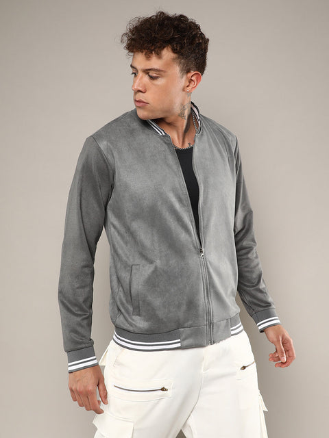 CTRL CLUB Zip-Front Baseball Jacket
