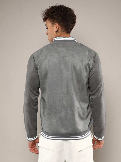 CTRL CLUB Zip-Front Baseball Jacket