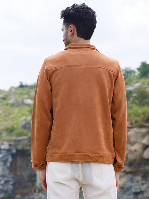 Game Face Contrast Sherpa Jacket