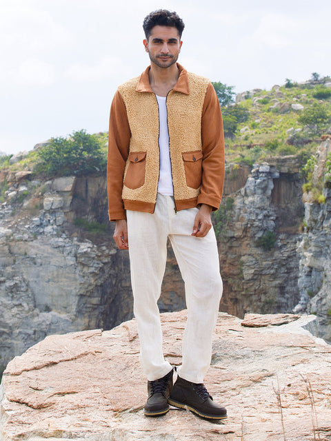Game Face Contrast Sherpa Jacket