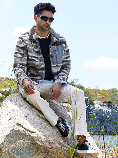 Game Face Camouflage Sherpa Puffer Jacket