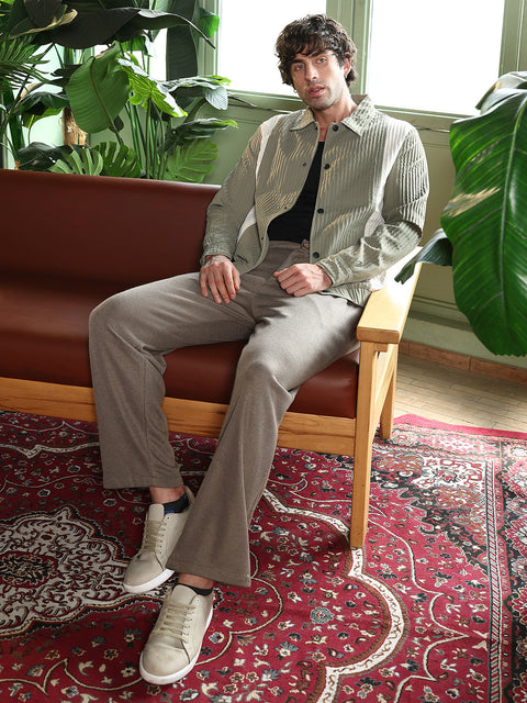 Iconic Everyday Panelled Crease-Tactile Jacket