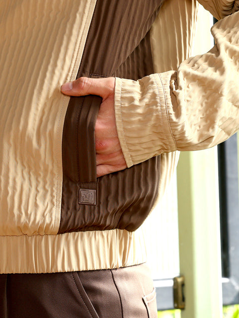 Just Be Panelled Crease-Tactile Jacket