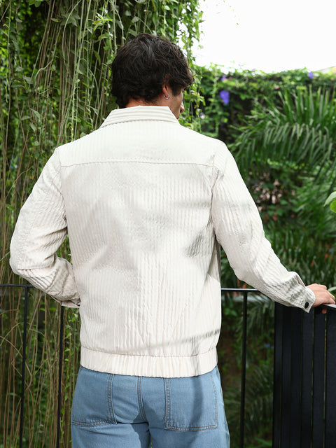 Iconic Everyday Panelled Crease-Tactile Jacket