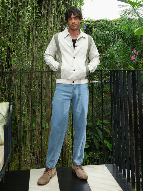 Iconic Everyday Panelled Crease-Tactile Jacket