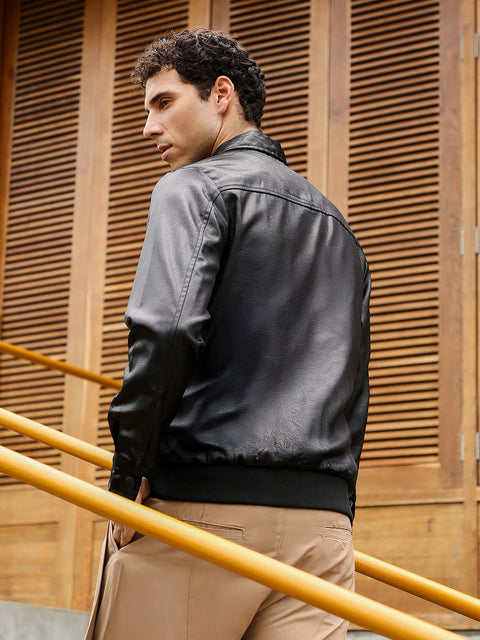 Hookd Zip-Front Embossed Jacket