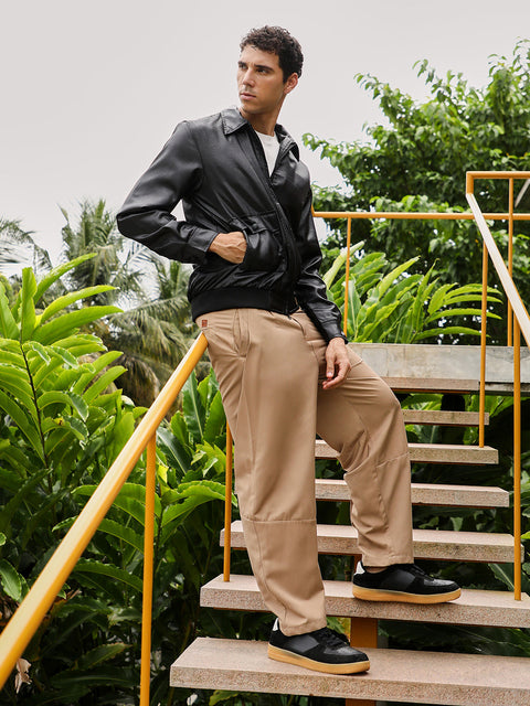 Hookd Zip-Front Embossed Jacket