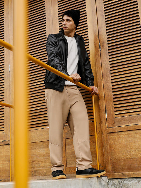 Hookd Zip-Front Embossed Jacket