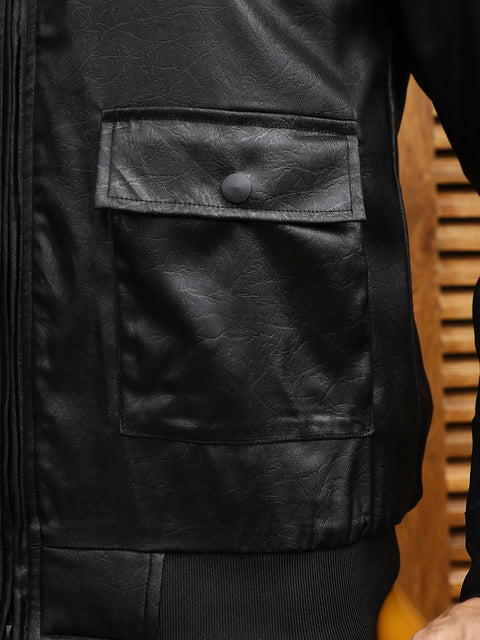 Hookd Zip-Front Embossed Jacket