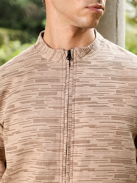 Hookd Lined-Jacquard Bomber Jacket