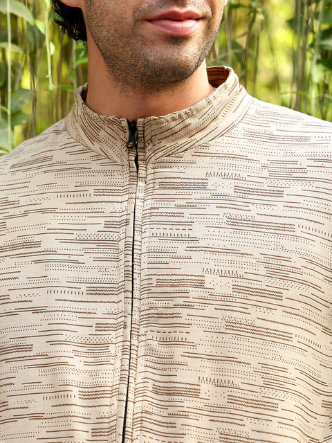 Just Be Lined-Jacquard Bomber Jacket
