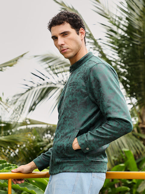 Hookd Embossed-Suede Rider Jacket