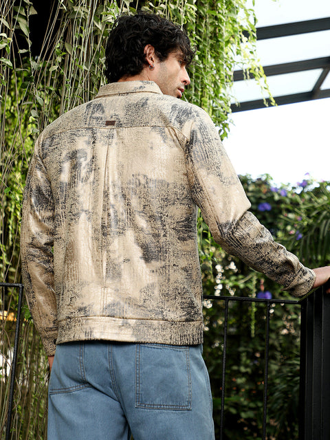 Interim Reptilia-Jacquard Bomber Jacket